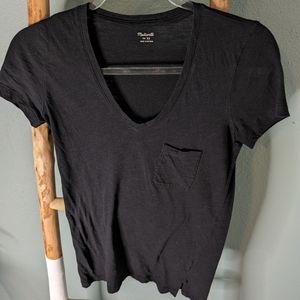 Madewell black featherweight tee XS